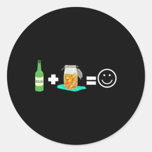 Kbbq Korean Bbq Kimchi Ramen 1  Classic Round Sticker