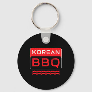 Kbbq Korean Bbq Lover Asian Chef Barbecue Foodie D Keychain