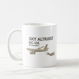 KC-135 Airplane Refueling F-15 Coffee Mug
