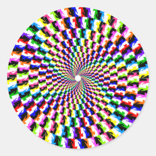 KC-135 Rainbow Spiral Sticker