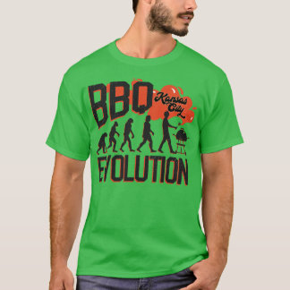 KC BBQ Evolution Tailgating Love Kansas City Chief T-Shirt