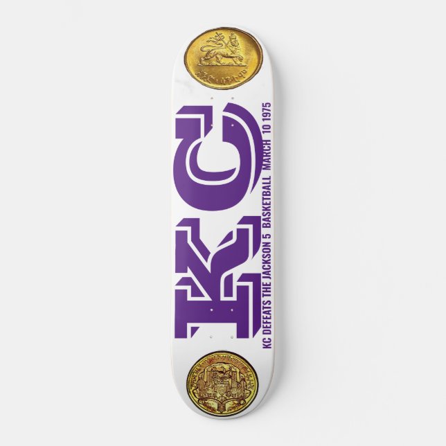KC DEFEATS JACKSON 5  JAMAICA  Skateboard (Front)
