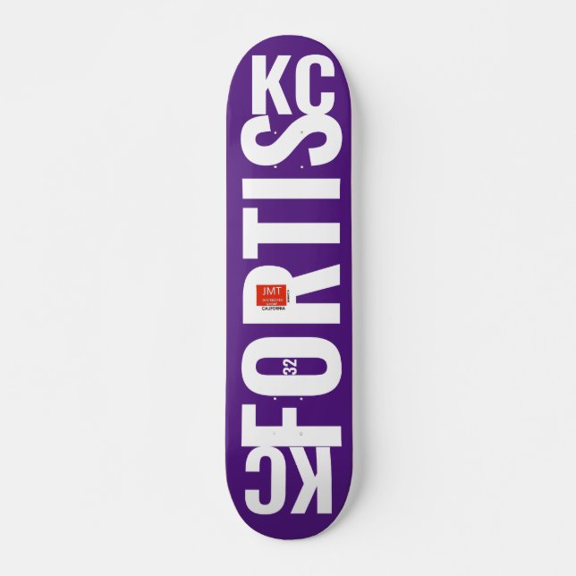 KC FORTIS Skateboard, 7¾" Deck Skateboard (Front)
