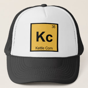Kc - Kettle Corn Chemistry Periodic Table Symbol Trucker Hat