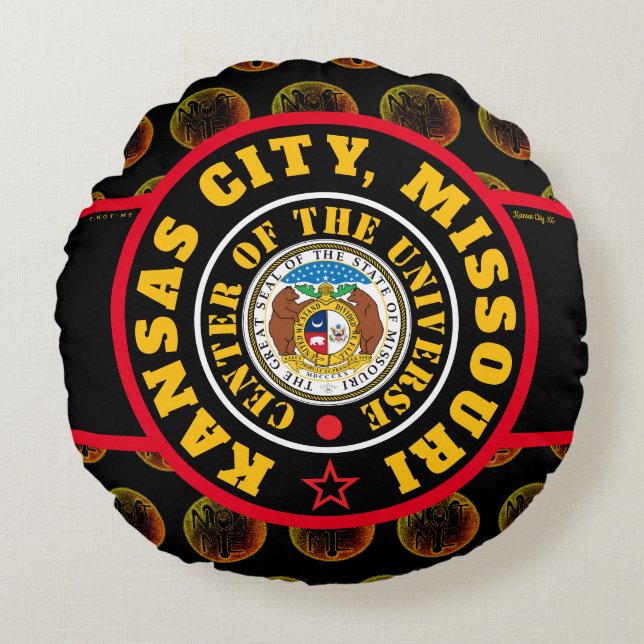 KCMOCOU KANSAS CITY, MO (COU) ROUND PILLOW (Front)