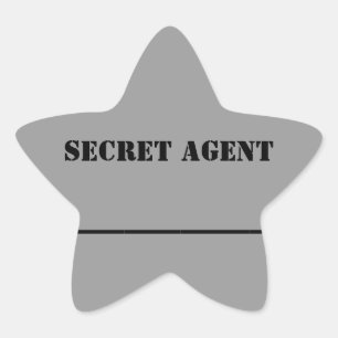 KC's Secret Agent Name Sticker