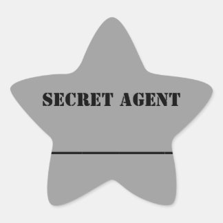 KC's Secret Agent Name Sticker
