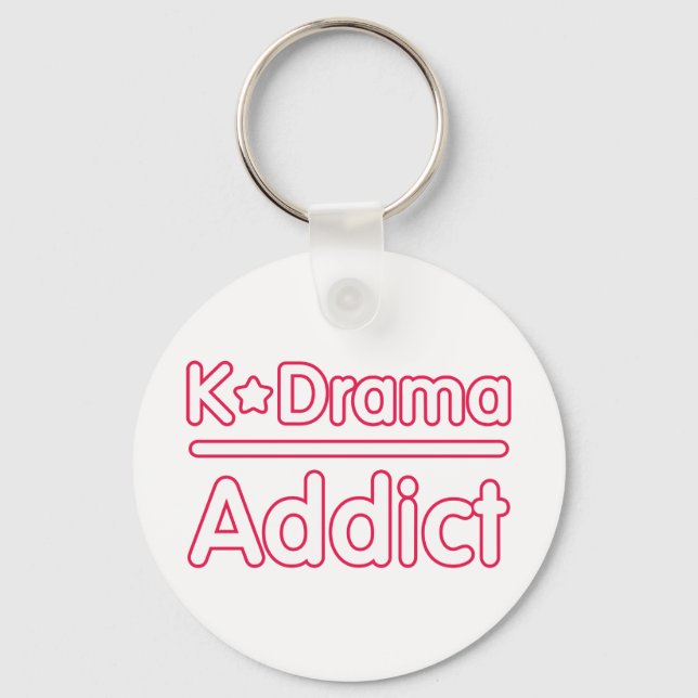 KDrama Addict Keychain (Front)