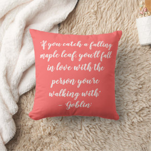 Kdrama Goblin Love Quotes Throw Pillow