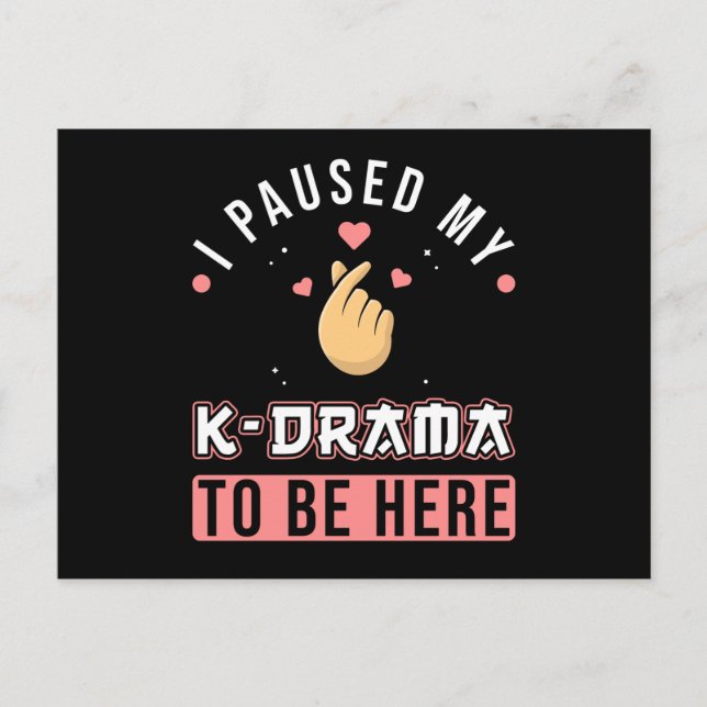 KDrama K-Drama Saying Funny Postcard (Front)