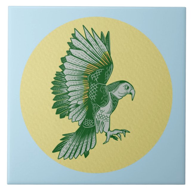 Kea New Zealand Bird Tile (Front)