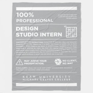 Kean MGC Design Studio Care Label Fleece Blanket