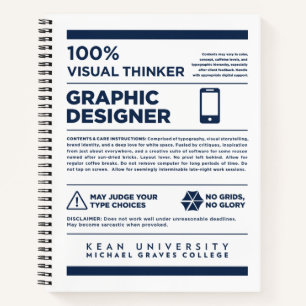 Kean MGC Graphic Design Care Label Notebook