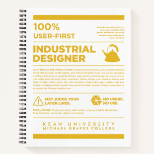 Kean MGC Industrial Design Care Label Notebook