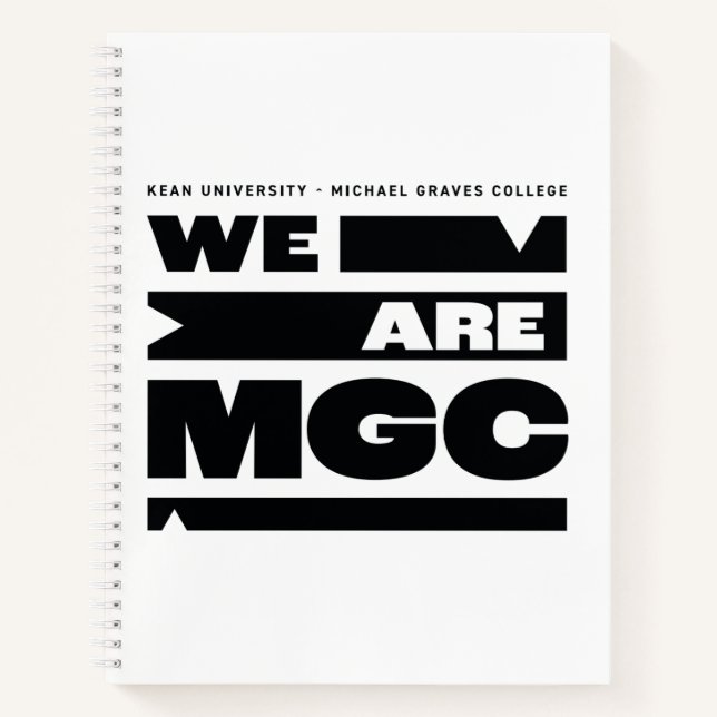 Kean MGC Michael Graves College Notebook (Front)