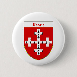 Keane Coat of Arms/Family Crest 2 Inch Round Button