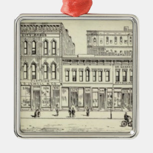 Kearny, California and Sacramento East Side Metal Ornament