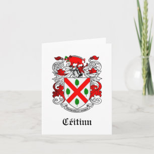 Keating Family Coat of Arms Notecards