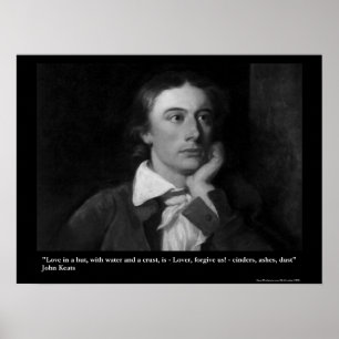Keats Love/Hut Quote On Collectable Art Posters