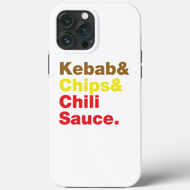Kebab & Chips & Chili Sauce. Case-Mate iPhone Case (Back)
