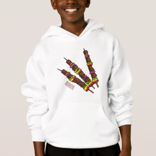 Kebab or kabob cartoon illustration