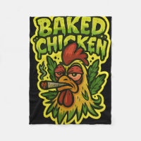 Ked Chicken Rooster Smoking Weed Stone