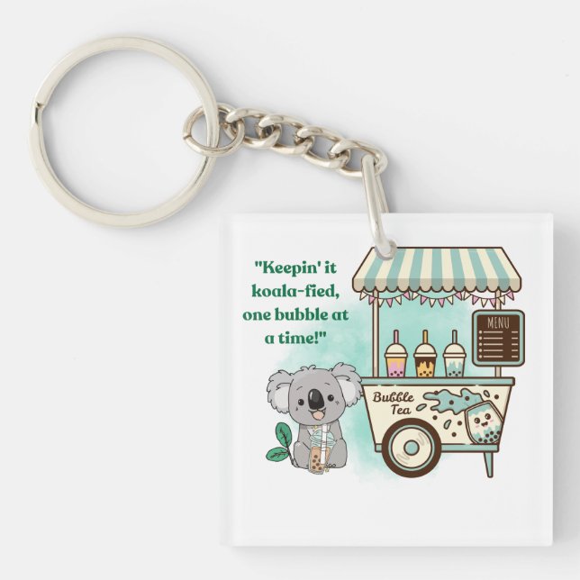 keeip kohala - quote keychain (Front)