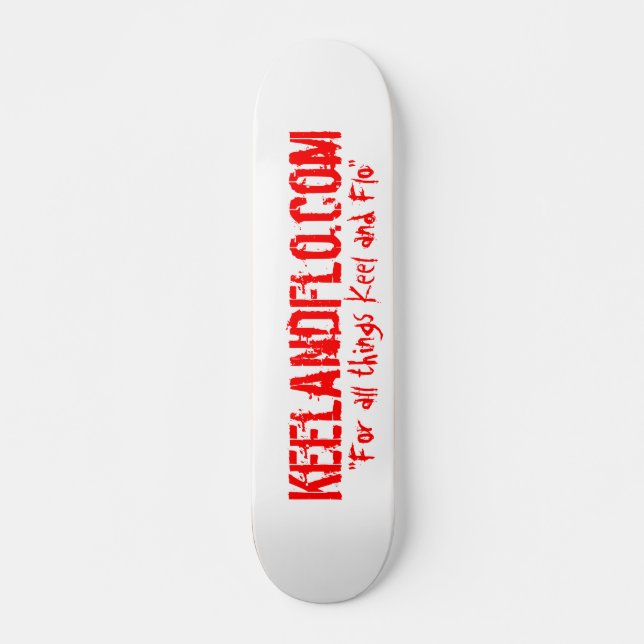 Keel and Flo skateboard (Front)