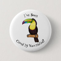Keel-billed toucan bird cartoon illustration 
