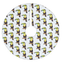 Keel-billed toucan bird cartoon illustration 