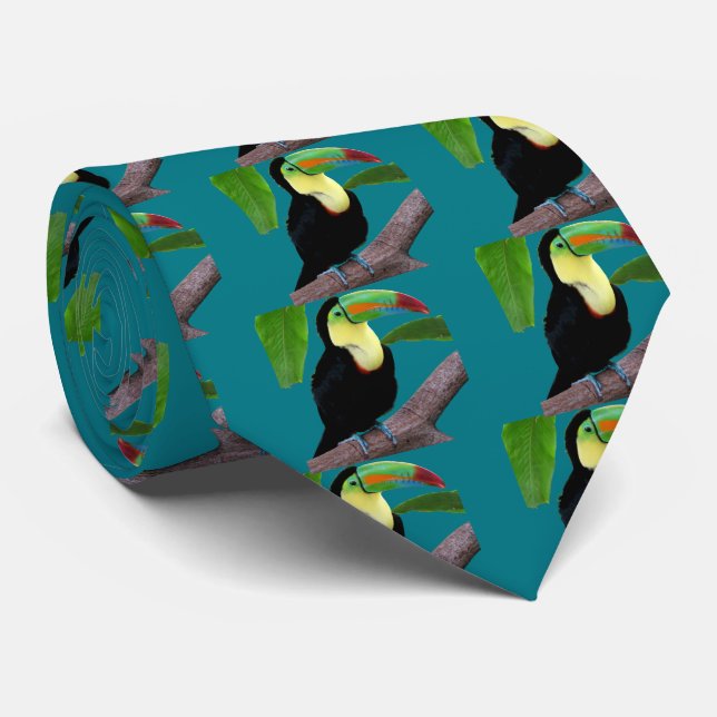 Keel-billed Toucan Tie (Rolled)