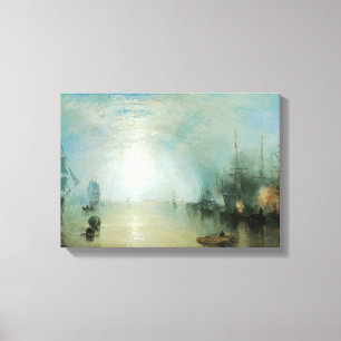 Keelmen Heaving Coals, Moonlight by Joseph Turner Canvas Print