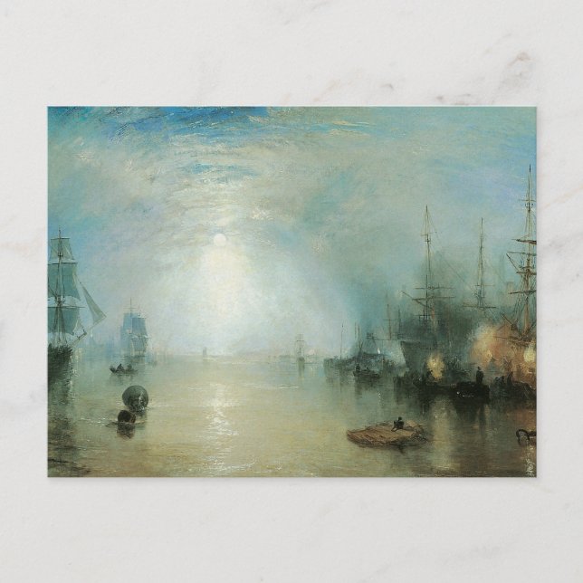 Keelmen Heaving Coals, Moonlight by Joseph Turner Postcard (Front)