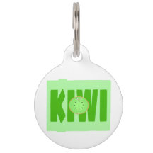 Keely Kiwi Pet Tag