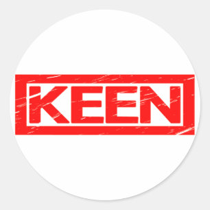 Keen Stamp Classic Round Sticker