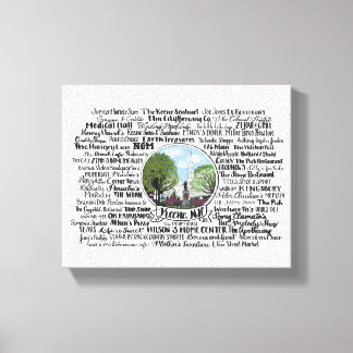 Keene, NH - Now & Then Canvas Print