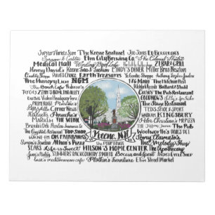 Keene, NH - Now & Then Notepad