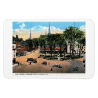 KEENE NH Town Square View, 1922 Vintage Postcard