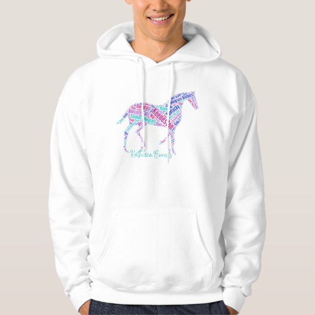 Keeneston. Horse Men's Hoodie (Front)