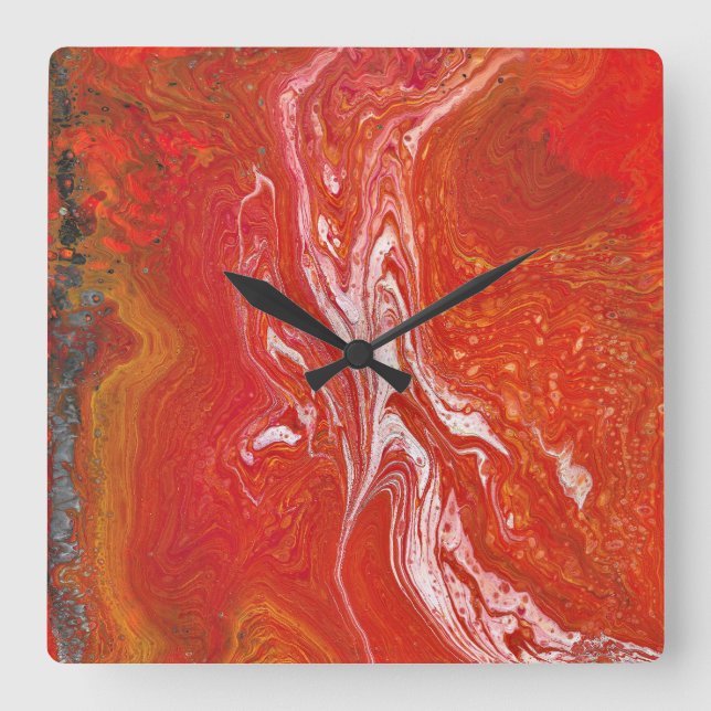 Keep A Drivin 1 Vibrant Red Wall Clock (Front)