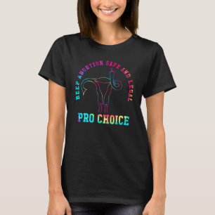 Keep Abortion Safe And Legal Middle Finger Ulterus T-Shirt