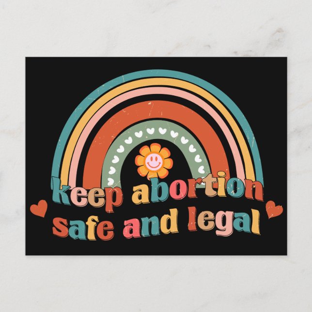 Keep Abortion Safe And Legal Postcard (Front)