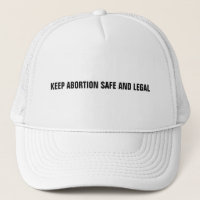 Keep abortion safe and legal white minimalist