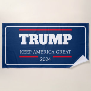 Keep America Great 2024  Vote Beach Towel