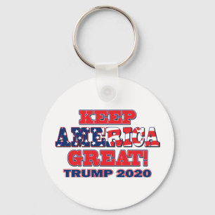 Keep America Great Again Trump 2020 Keychain