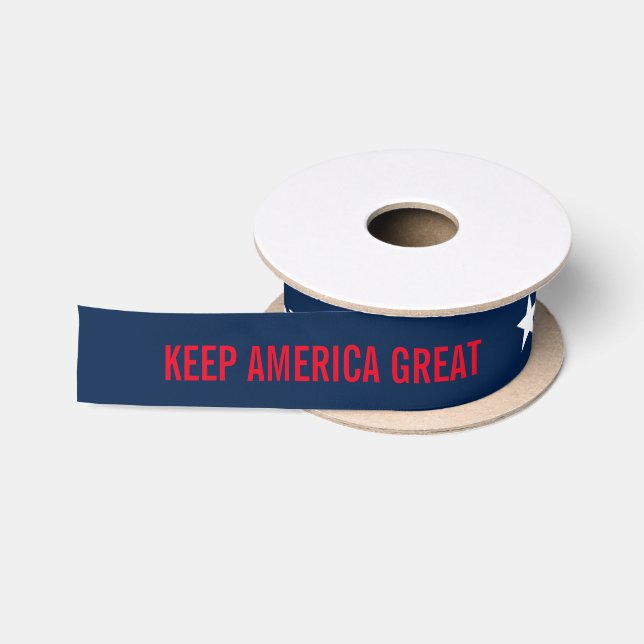 Keep America Great Donald Trump 2024 election Satin Ribbon (Spool)