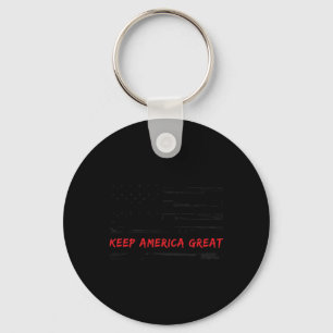 Keep America Great Donald Trump Election Usa Presi Keychain