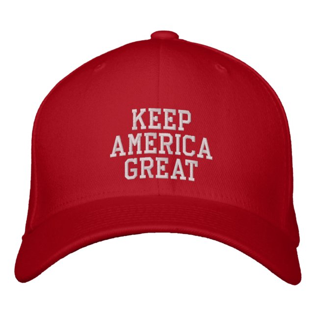 KEEP AMERICA GREAT EMBROIDERED HAT (Front)