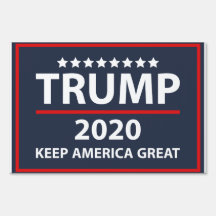 Keep america great - trump 2020 yard sign