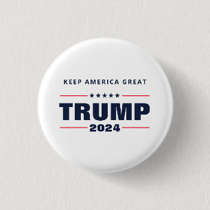 Keep America Great Trump 2024 1 Inch Round Button